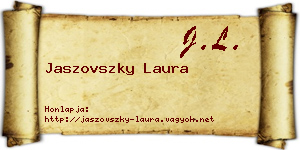 Jaszovszky Laura névjegykártya